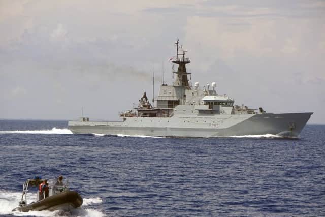 HMS Mersey in the Caribbean