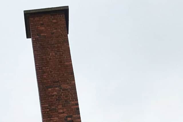 The 27ft chimney at Excell Metal Spinning in Hilsea