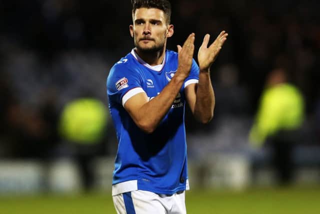 Gareth Evans has been operating at right-back this season for Pompey Picture: Joe Pepler
