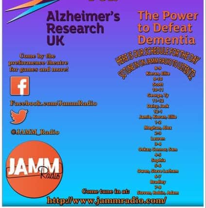 The poster for the radio station's charity challenge