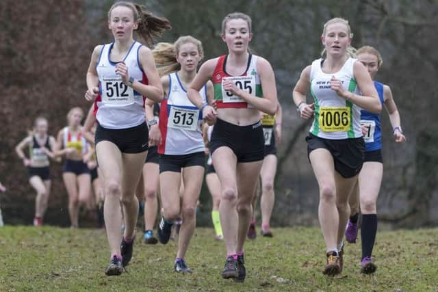Anya Pigden and Eleanor Purdue in flying form. Picture: Paul Smith