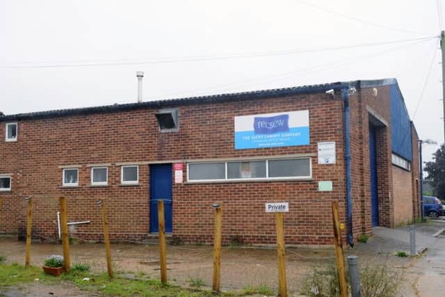 The Tecsew factory in Camden Street, Gosport