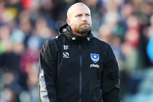 Pompey coach Ian Foster Picture: Joe Pepler