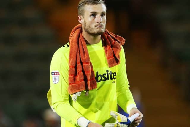 Pompey keeper Liam O'Brien Picture: Joe Pepler