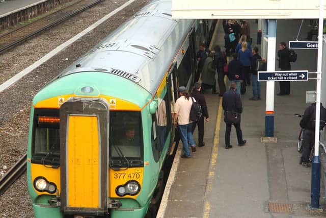 A file photo of a Southern train at Havant station. Picture: Ian Hargreaves