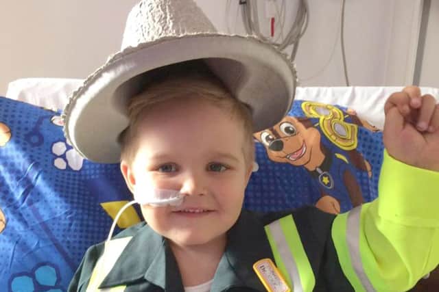 George O'Shaughnessy, three, from Baffins, is at Southampton General Hospital with Acute Lymphoblastic Leukaemia. His family want to see more people become donors.