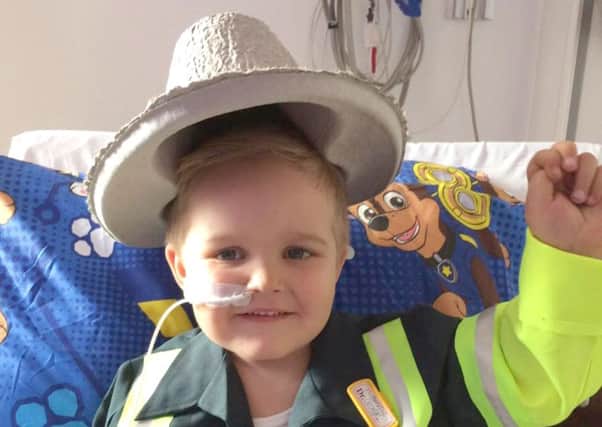 George O'Shaughnessy, three, from Baffins, is at Southampton General Hospital with Acute Lymphoblastic Leukaemia. His family want to see more people become donors.