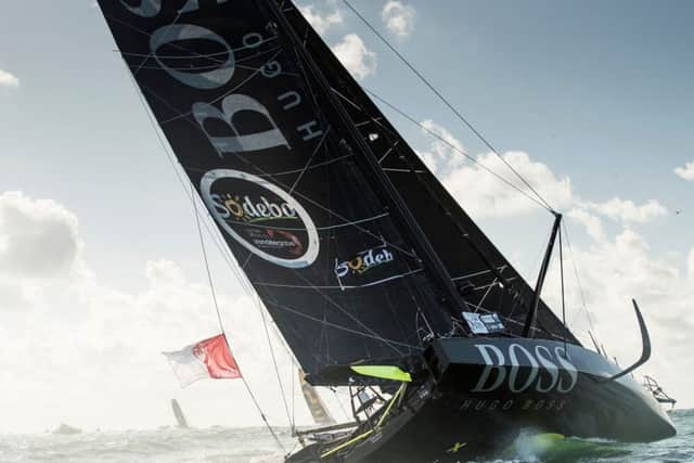 Thomson's boat Hugo Boss