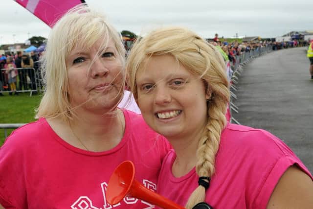 Natalie Turner with mum Denise Turner at the Race for Life last July