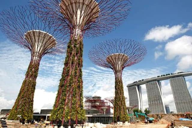 Eco towers in Singapore