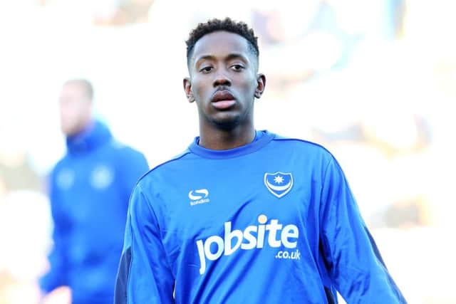 Pompey striker Jamal Lowe