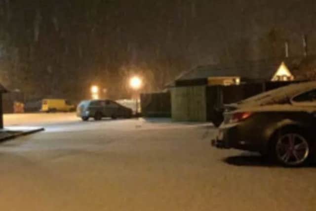 Snow in Rowlands Castle, snapped by Christine Pawlow