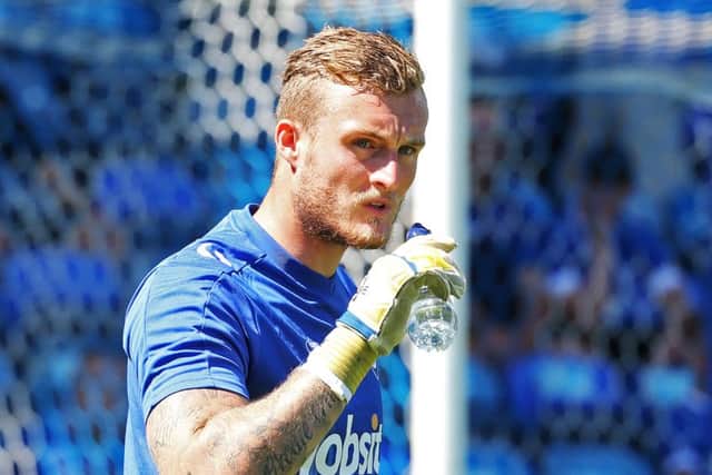 Pompey goalkeeper Liam O'Brien    Picture: Joe Pepler