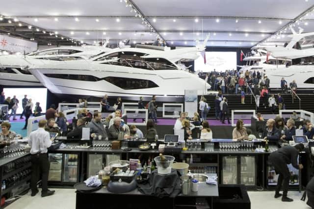 The Sunseeker stand at the London Boat Show Picture: onEdition