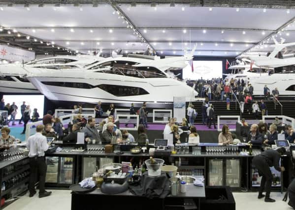 The Sunseeker stand at the London Boat Show Picture: onEdition
