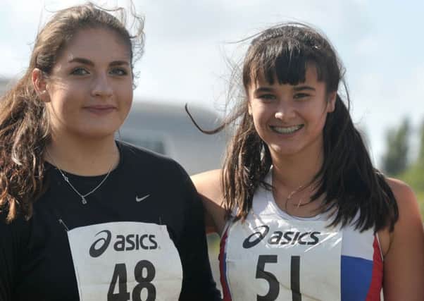 Serena Vincent, right, beat the South of England Championship record held by her training partner Gaia Osborne, left