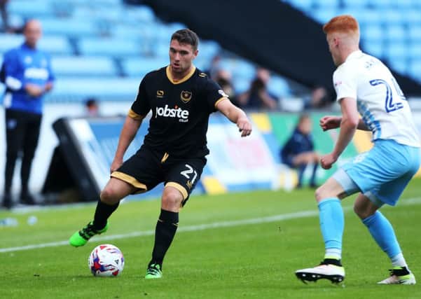 Pompey defender Adam Buxton Picture: Joe Pepler