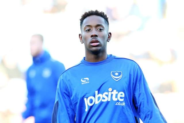 Pompey striker Jamal Lowe   Picture: Joe Pepler