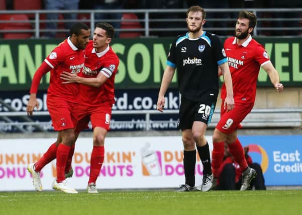 Jay Simpson, far left, has left Leyton Orient for the MLS Picture: Joe Pepler