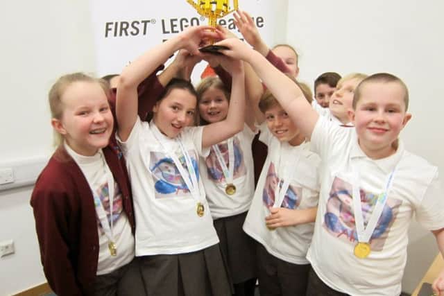 The
Meon Junior robotics team take the Champions Award