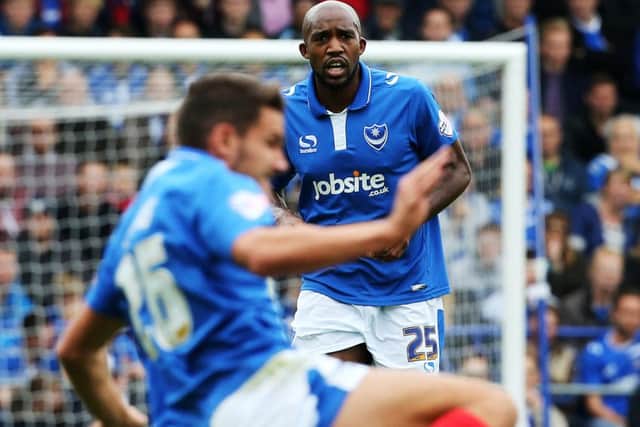 Midfielder Nigel Atangana made 38 appearances for Pompey after arriving from the Hawks in 2014 Pictures: Joe Pepler