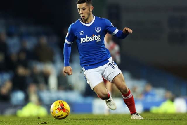 Pompey striker Conor Chaplin Picture: Joe Pepler