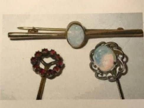 Jewellery stolen from Merritt Place, Clanfield. Picture Hampshire Constabulary.