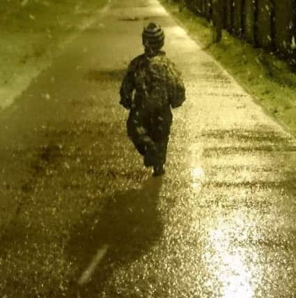 Victoria Wilson took this picture of her son Fraser, four, walking along the cycle path next to the Gosport Leisure Centre on Thursday evening