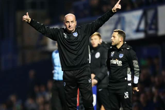 Pompey boss Paul Cook Picture: Joe Pepler