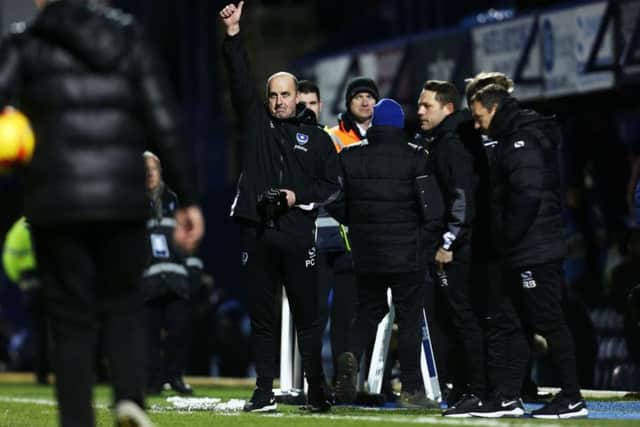 Paul Cook felt great after Pompey's victory at Fratton Park. Picture: Joe Pepler