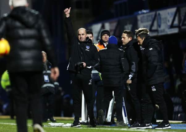 Paul Cook felt great after Pompey's victory at Fratton Park. Picture: Joe Pepler