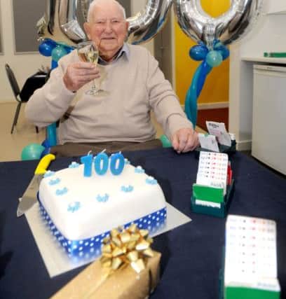 George Christmas from Widley, turned 100 on January 10. Picture: Sarah Standing