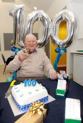 George Christmas from Widley, turned 100 on January 10. Picture: Sarah Standing