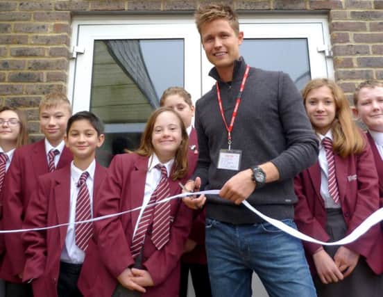 Chris Phillips opens the Literacy Lab at The Petersfield School  which he paid for