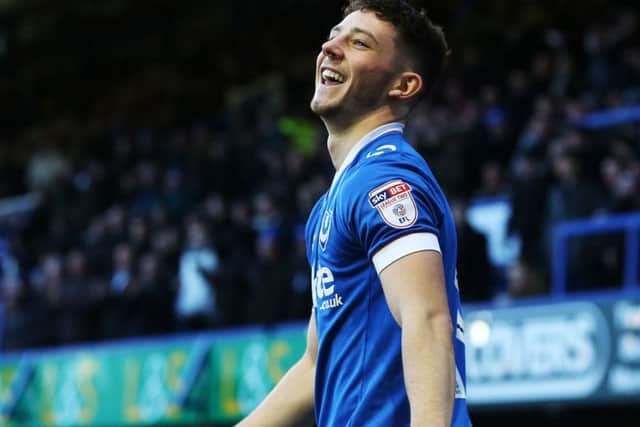 Pompey striker Conor Chaplin Picture: Joe Pepler