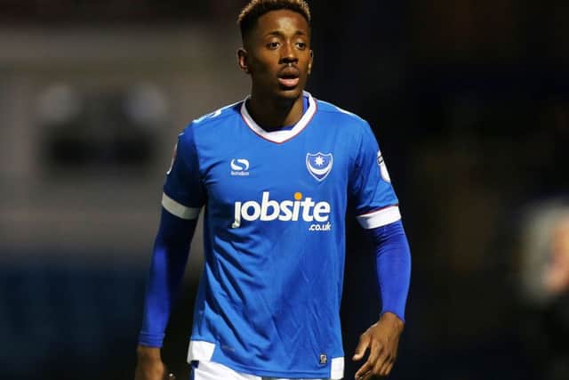 Pompey forward Jamal Lowe Picture: Joe Pepler