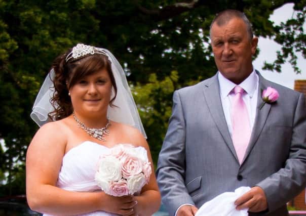 Chris Rudling and his daughter Poppy Chatfield on her wedding day 

Picture: Ray Willcox
