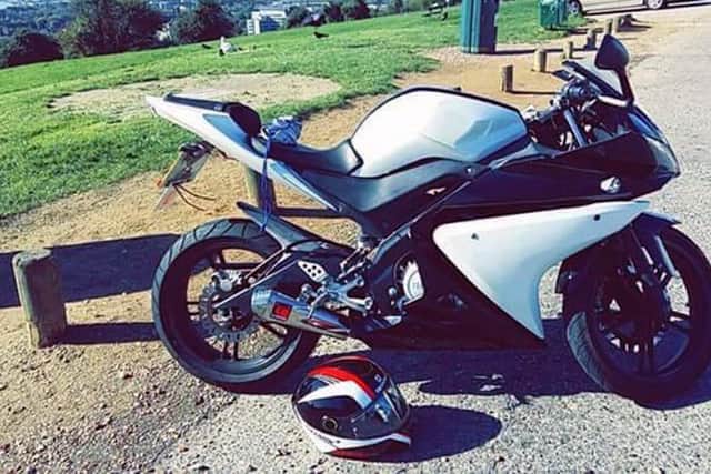 The Yamaha was stolen between 8pm on Tuesday and 5.30am on Wednesday