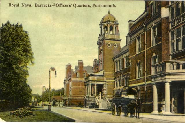 Officers' Quarters, Royal Naval Barracks, Portsea c 1910 (Gale & Polden)

John Sadden (JPS) 