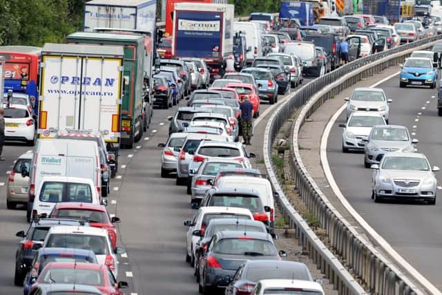 File photo of traffic on the M27