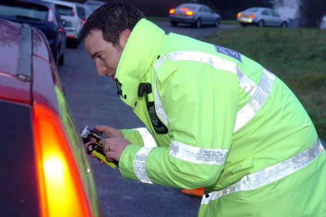 File photo of police carrying out a drink-drive campaign