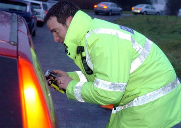 File photo of police carrying out a drink-drive campaign