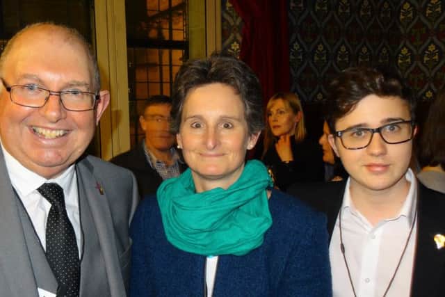 Steve Frampton MBE, Principal, Portsmouth College_ Flick Drummond MP_ Hayden Taylor, MD, Unloc