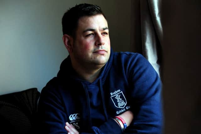 Justin Scott says he's struggling to cope with PTSD and supporting his family now he's unemployed and unfit for work. Kate Shemilt ks170059-1