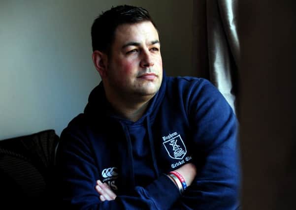 Justin Scott says he's struggling to cope with PTSD and supporting his family now he's unemployed and unfit for work. Kate Shemilt ks170059-1