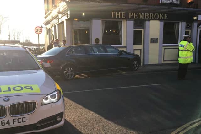 The crash site in Old Portsmouth PHOTO: Damian Harrington
