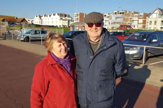 Derek and Mildred McArthur are on holiday in Lee-on-the-Solent from Bath and were impressed by Alex Thomson