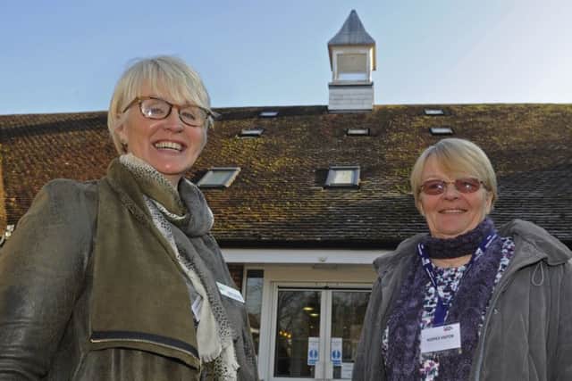 Organiser Carol Milner, left, talks to applicant Caroline Harmsworth.
Picture: Ian Hargreaves (170061-1)
