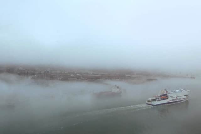 A foggy Gosport seen from the Spinnaker Tower this month Picture: Habibur Rahman/Hisandherstory.co.uk