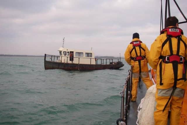 The Selsey lifeboat appraoches the General Six Picture: RNLI/Max Gilligan